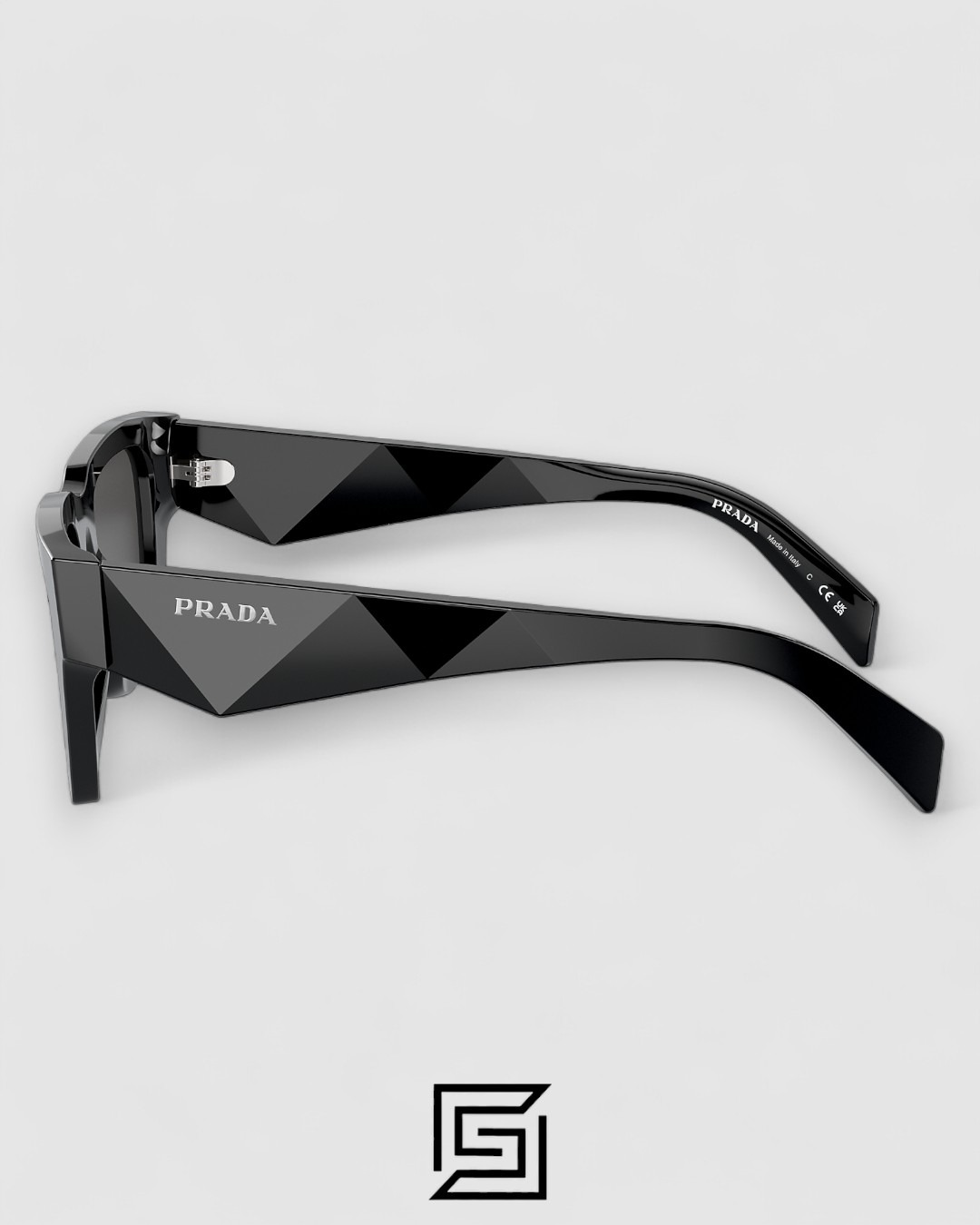 Prada SPR A06S Black Lenses Black Frame - Image 4