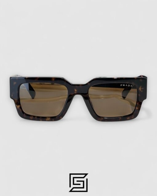 Alternative view of Prada SPR B17 Brown Lenses Tiger Brown Frame