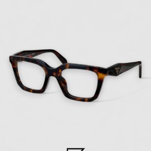 Prada VPR C08 Tiger Brown Acetate Full-Rim Luxury Optical Frame - Image 3