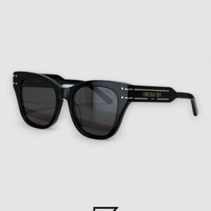 ⁦Dior Signature B4U Black Leanses Black Frame Gold Logo⁩ - الصورة ⁦1⁩