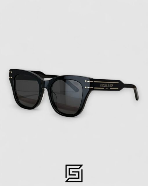 Dior Signature B4U Black Leanses Black Frame Gold Logo
