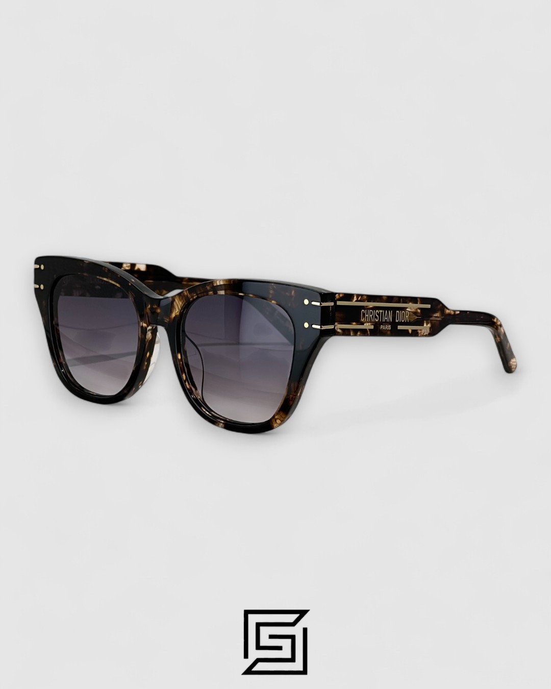 ⁦Dior Signature B4U Grey Leanses Tiger Brown Frame⁩ - الصورة ⁦1⁩