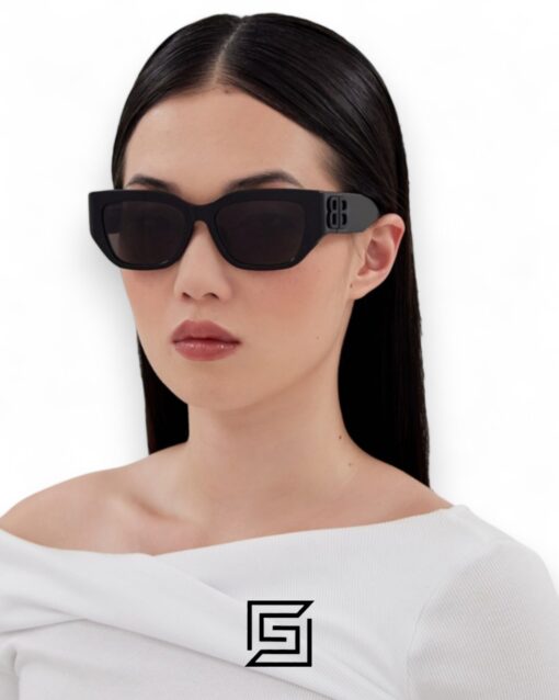 Alternative view of Balenciaga BB0361SK Brown Lenses Tiger Brown Frame