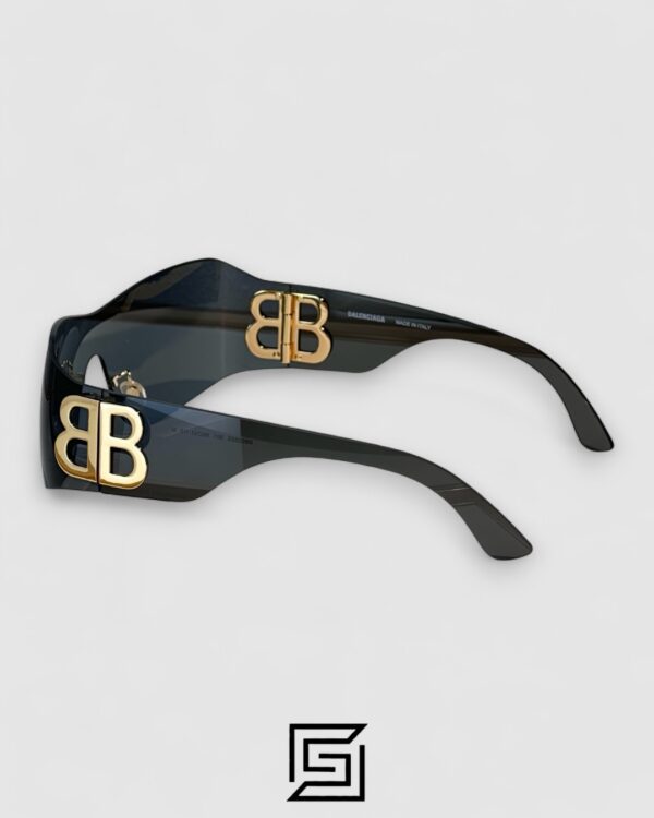 Balenciaga BB0359S Black Lenses Gold Logo