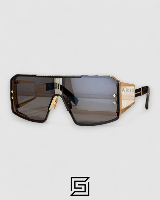 BALMAIN LE MASQUE Black Lenses Gold Frame
