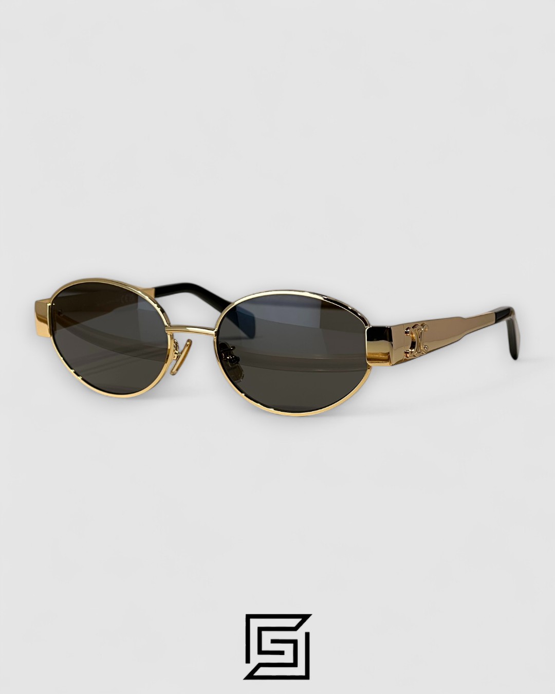 CELINE CL40235 Black Lenses Gold Frame - Image 1