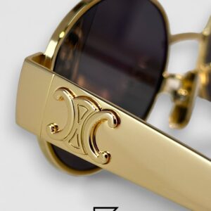 CELINE CL40235 Black Lenses Gold Frame - Image 6