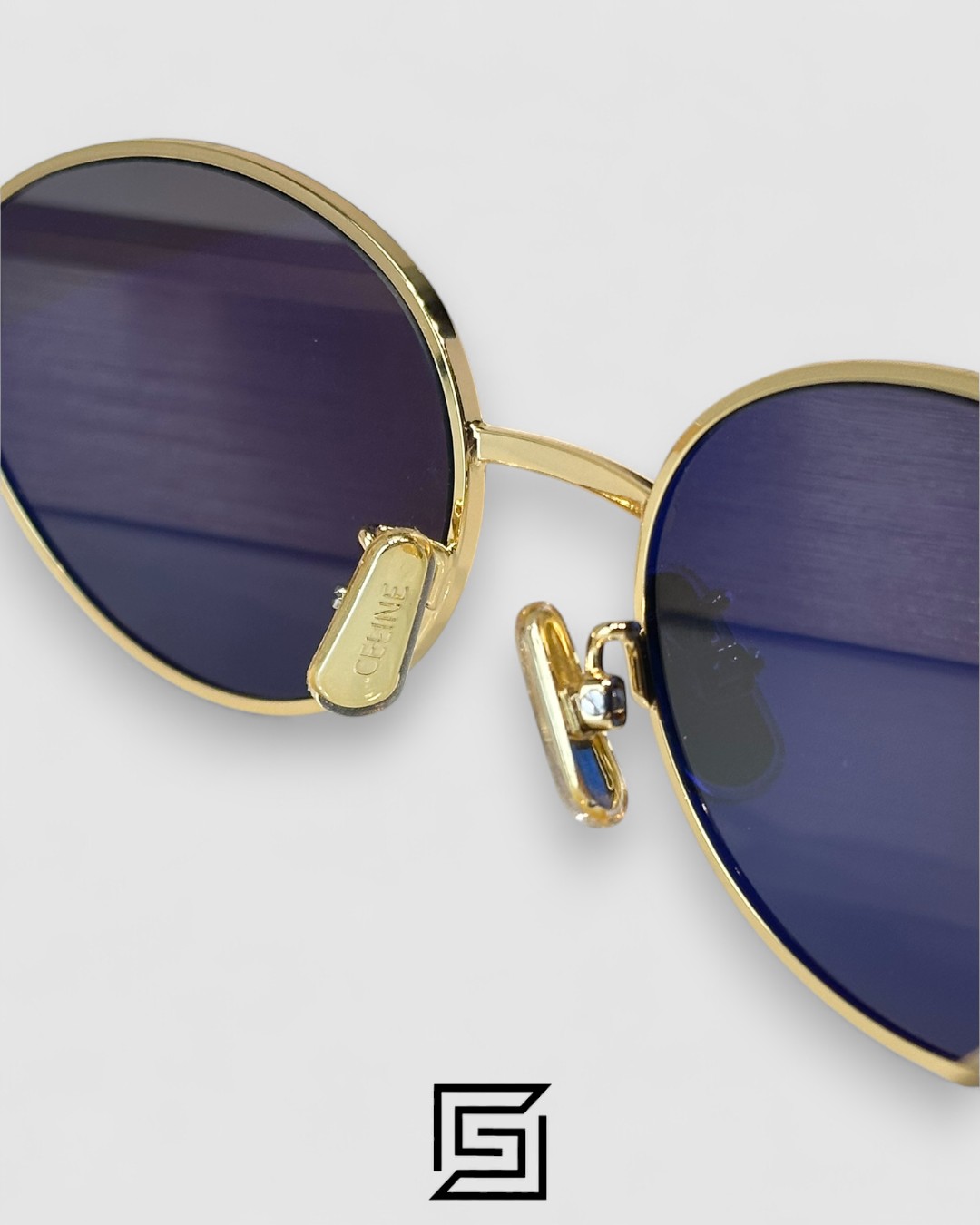 CELINE CL40235 Black Lenses Gold Frame - Image 8