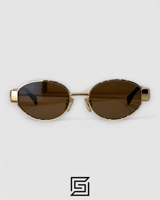 Alternative view of CELINE CL40235 Brown Lenses Gold Frame