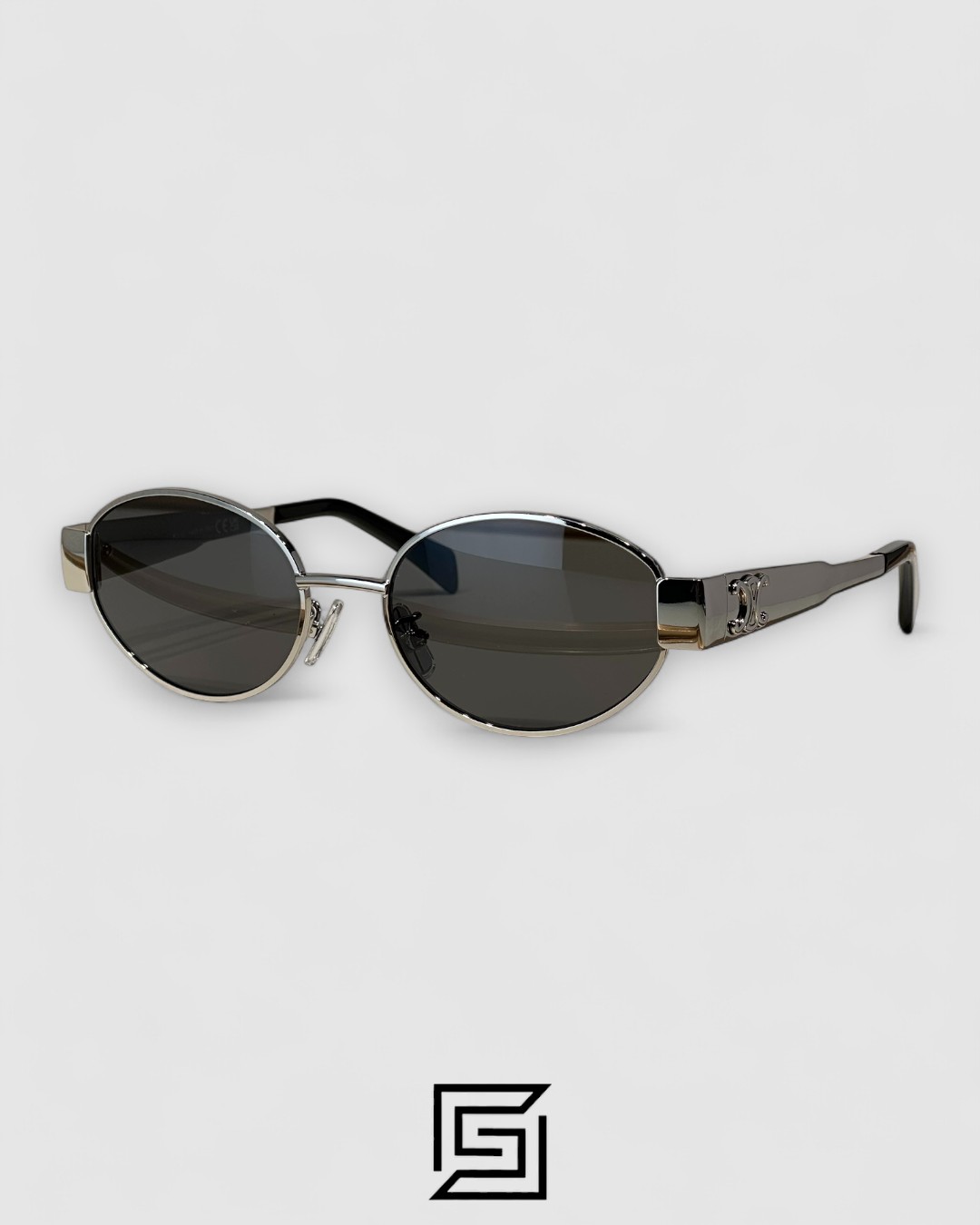CELINE CL40235 Black Lenses Silver Frame - Image 1