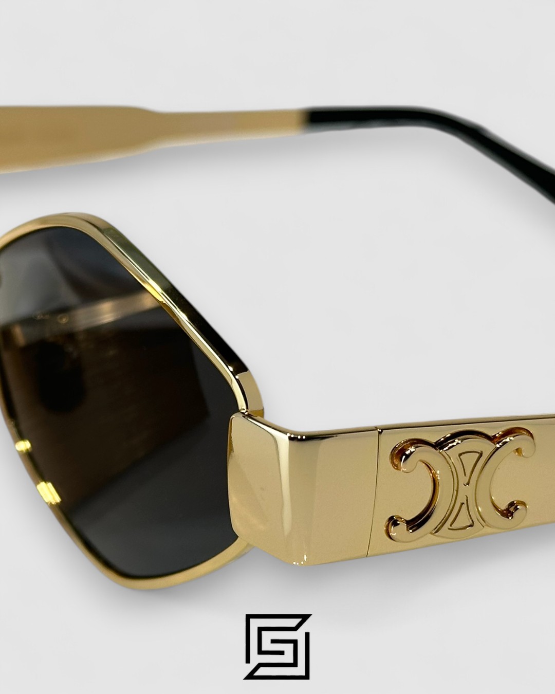 CELINE CL40254U Black Lenses Gold Frame - Image 4