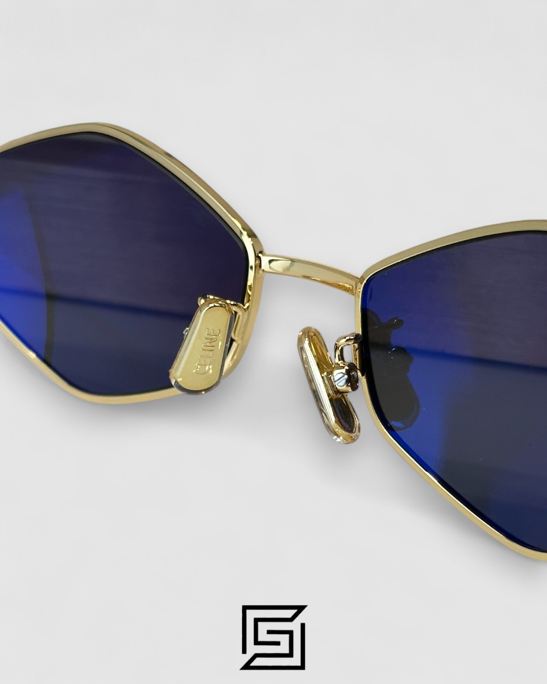 CELINE CL40254U Black Lenses Gold Frame - Image 9