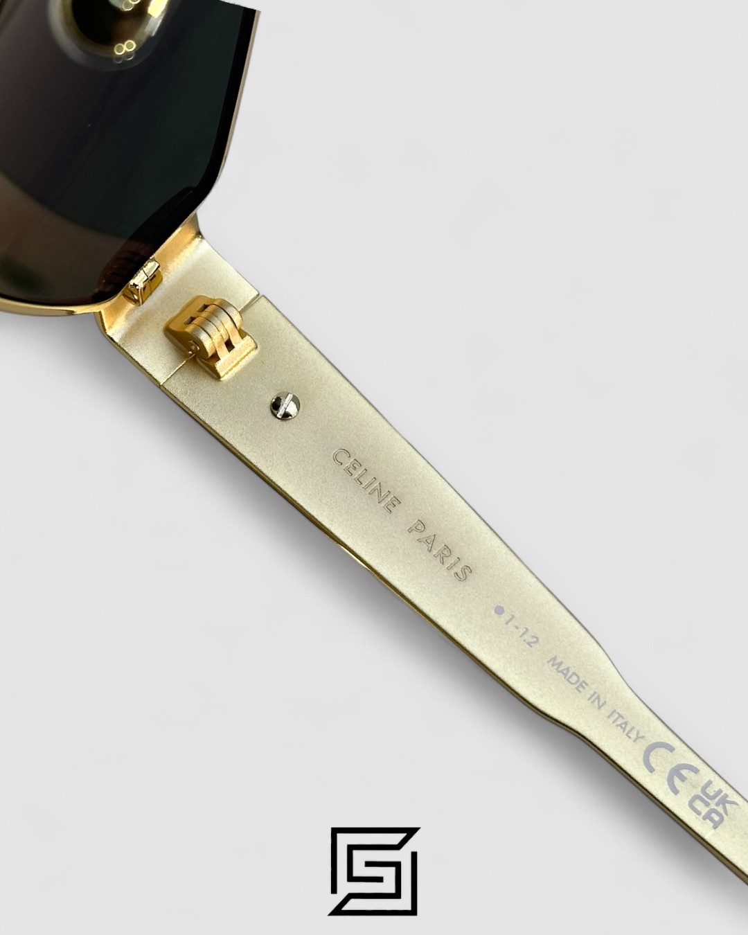 CELINE CL40254U Olive Lenses Gold Frame - Image 7