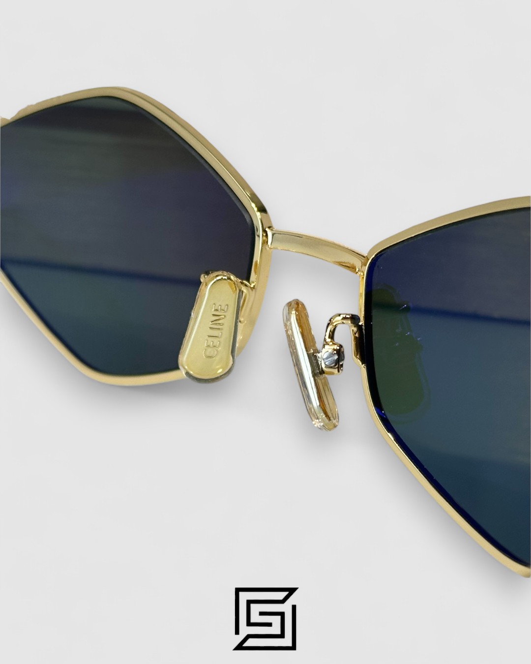 CELINE CL40254U Olive Lenses Gold Frame - Image 8