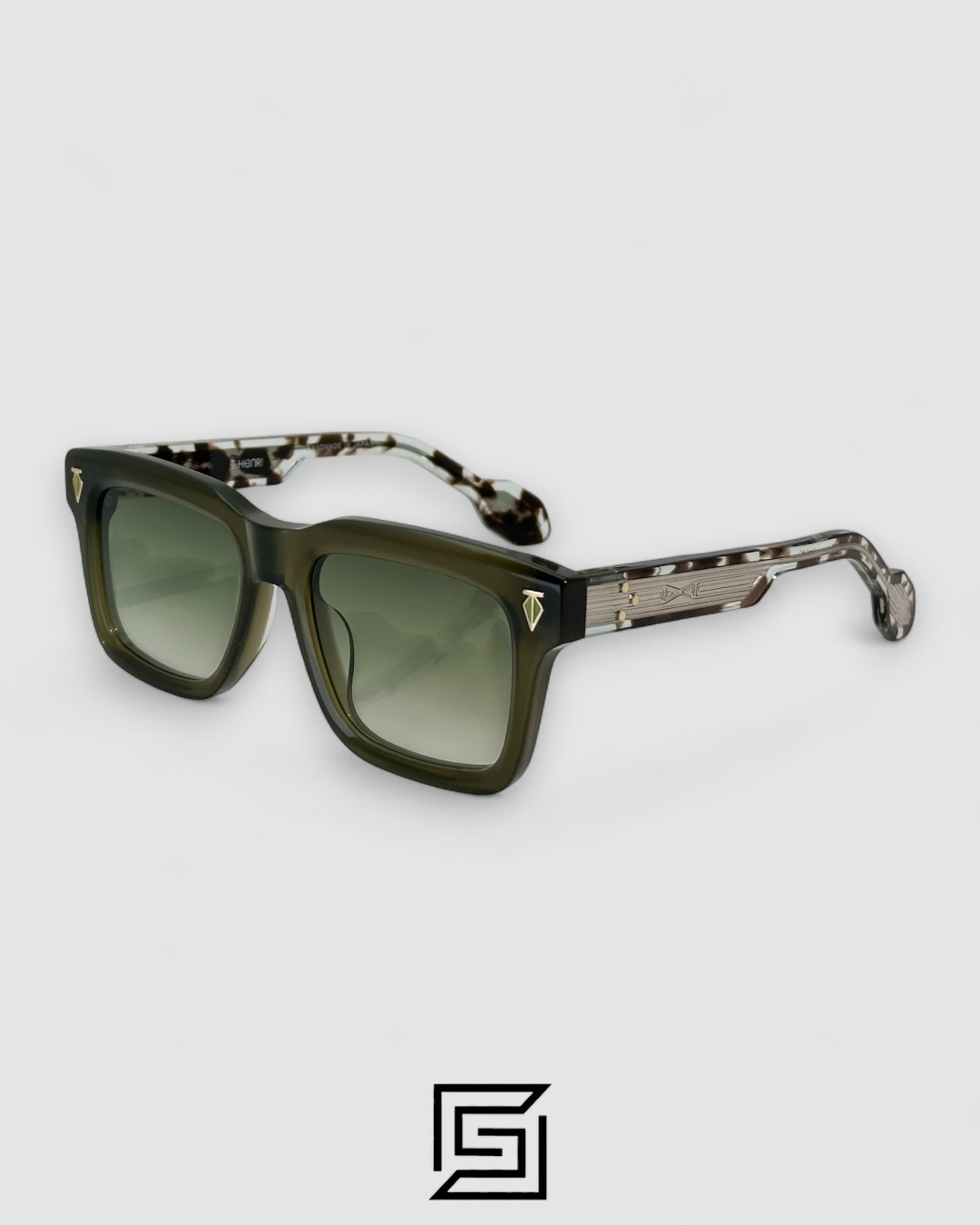 ⁦T HENRI H1 Green Lenses Transparent Green Frame⁩ - الصورة ⁦1⁩