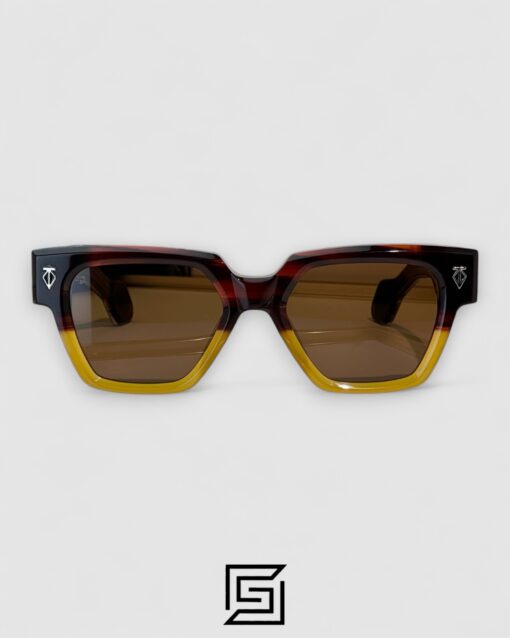 Alternative view of T HENRI UTOPIA Brown Lenses Half Brown Frame