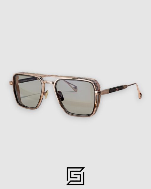 MAYBACH The PADKYLOBI Silver Reflection Lenses Rose Gold Frame