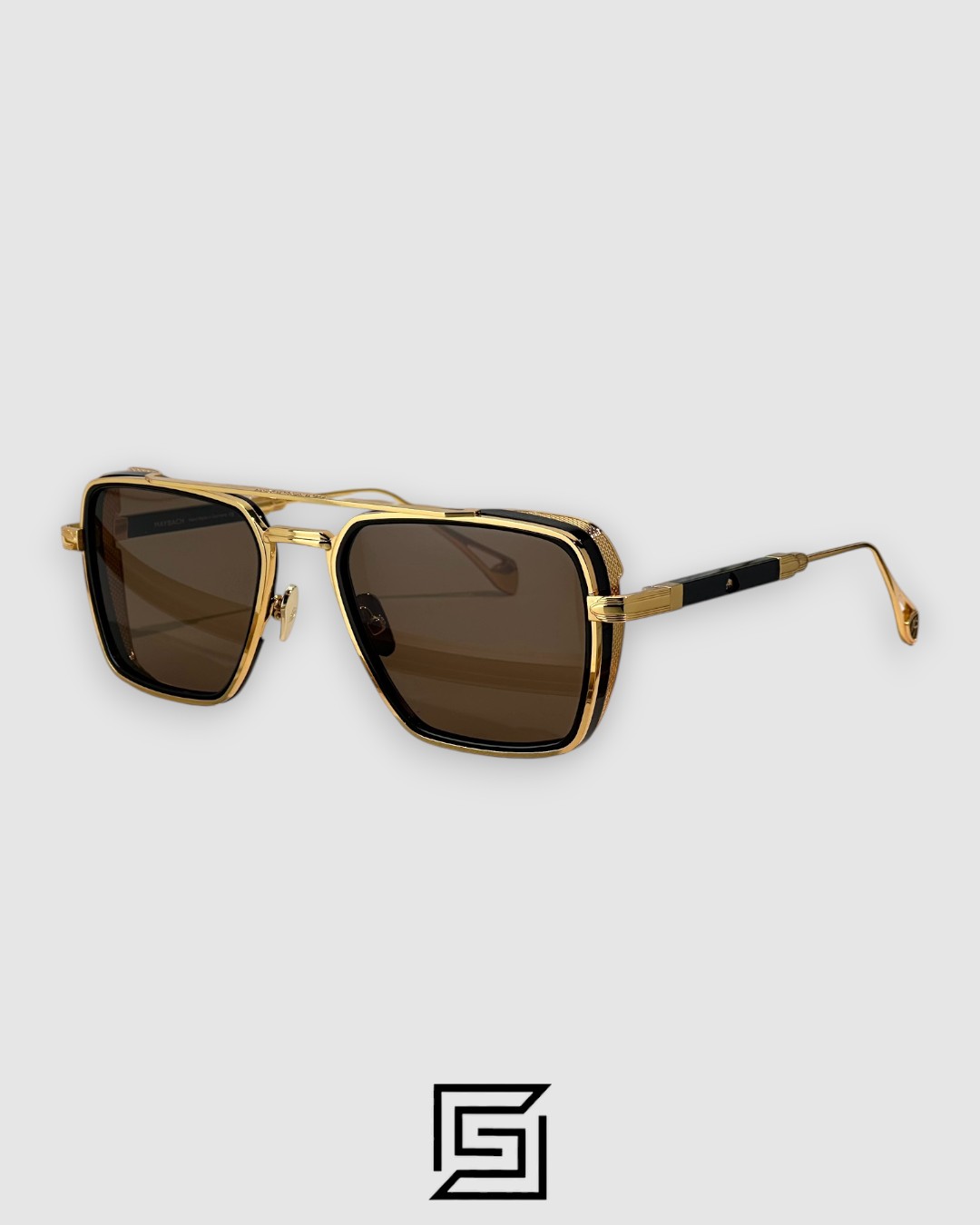 MAYBACH The PADKYLOBI Brown Lenses Gold Frame - Image 1