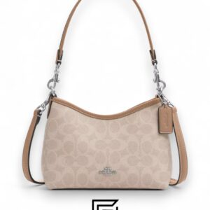 Coach Laurel Small Shoulder Bag In Signature Canvas CBH15 C2591 Khaki - Image 1