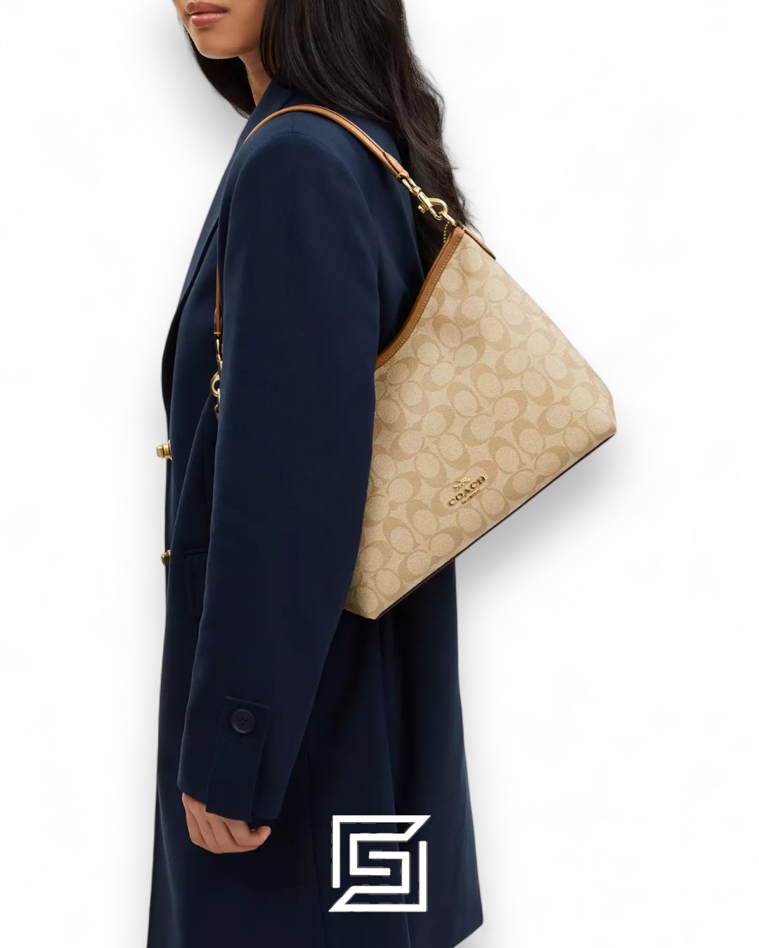 Coach Laurel Shoulder Bag In Signature Canvas CR149 Khaki - Image 5