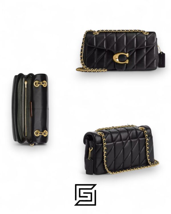 Coach Tabby Shoulder Bag 26 With Pillow Quilting Black Gold – Style No. CP150