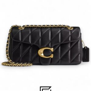 Coach Tabby Shoulder Bag 26 With Pillow Quilting Black Gold – Style No. CP150 - Image 1