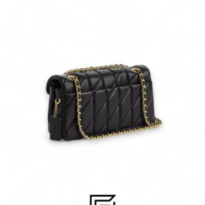 Coach Tabby Shoulder Bag 26 With Pillow Quilting Black Gold – Style No. CP150 - Image 3