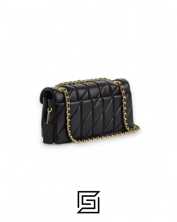 Coach Tabby Shoulder Bag 26 With Pillow Quilting Black Gold – Style No. CP150