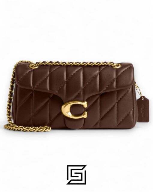 Coach Tabby Shoulder Bag 26 With Pillow Quilting Brown Gold – Style No. CP150