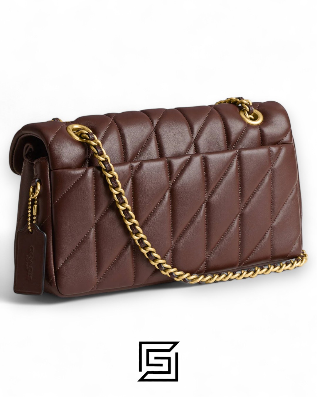 Coach Tabby Shoulder Bag 26 With Pillow Quilting Brown Gold – Style No. CP150 - Image 2