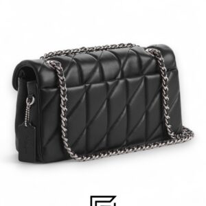 Coach Tabby Shoulder Bag 26 With Pillow Quilting Black Silver – Style No. CP150 - Image 3