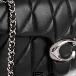 Coach Tabby Shoulder Bag 26 With Pillow Quilting Black Silver – Style No. CP150 - Image 5