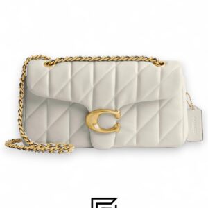 Coach Tabby Shoulder Bag 26 With Pillow Quilting White Gold – Style No. CP150 - Image 1