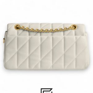 Coach Tabby Shoulder Bag 26 With Pillow Quilting White Gold – Style No. CP150 - Image 2