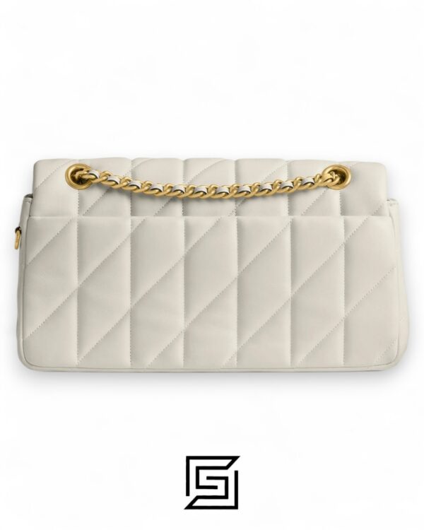 Coach Tabby Shoulder Bag 26 With Pillow Quilting White Gold – Style No. CP150