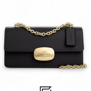 Coach Eliza Flap Crossbody Bag In Black – Style No. CR529 CP008 - Image 1