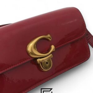 ⁦Coach Studio Bag 20 Red Verne – Style No. CE761⁩ - الصورة ⁦4⁩