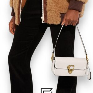 ⁦Coach Studio Baguette White Bag – Style No. CE331⁩ - الصورة ⁦3⁩