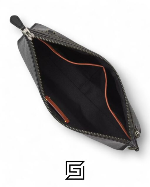 Alternative view of Coach Carry All Pouch In Signature Canvas Grey – Style No. F29508