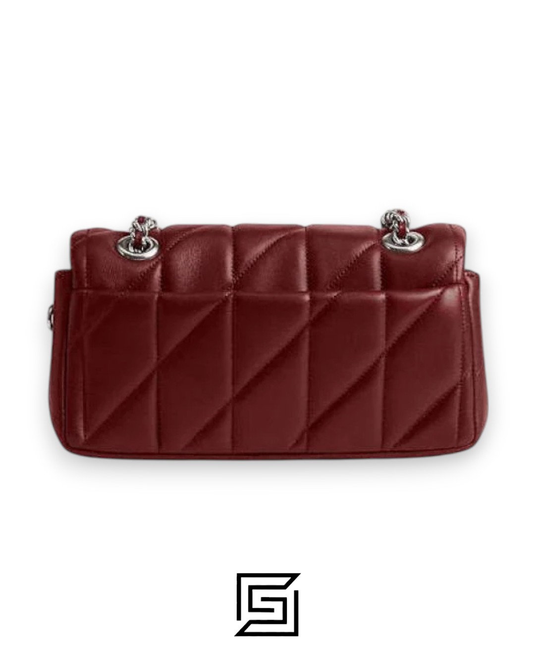Coach Tabby Shoulder Bag 26 With Pillow Quilting Dark Ruby Silver – Style No. CP150 - Image 2