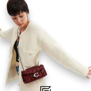Coach Tabby Shoulder Bag 26 With Pillow Quilting Dark Ruby Silver – Style No. CP150 - Image 5