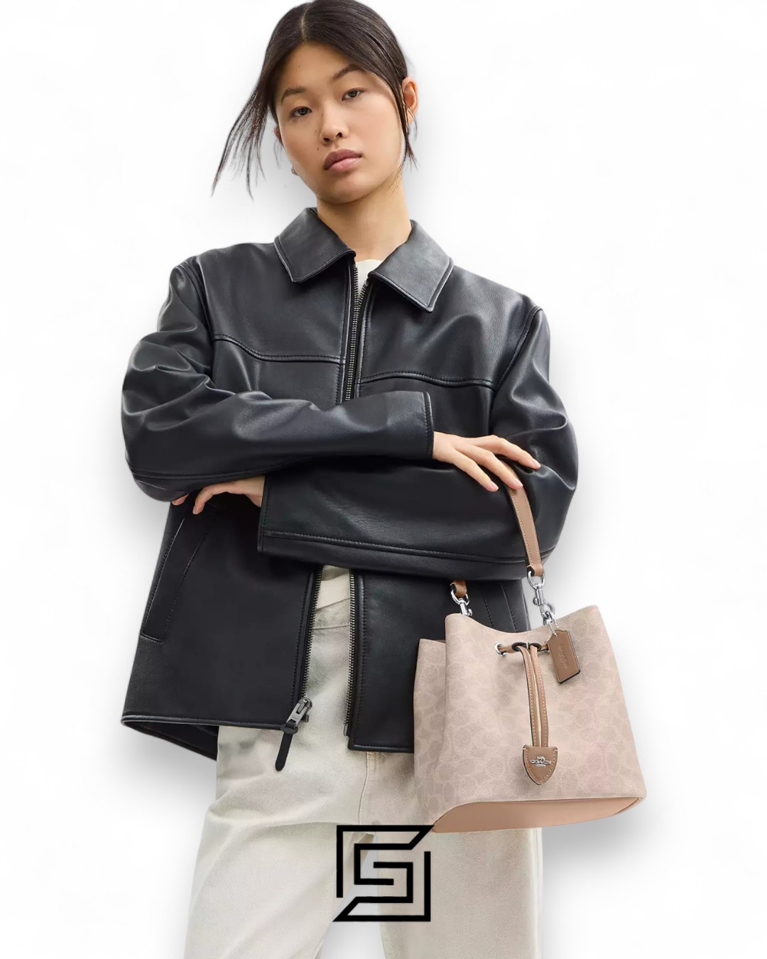 Coach Rowan Bucket Bag In Signature Canvas Cream – Style No. CBH07 - Image 7