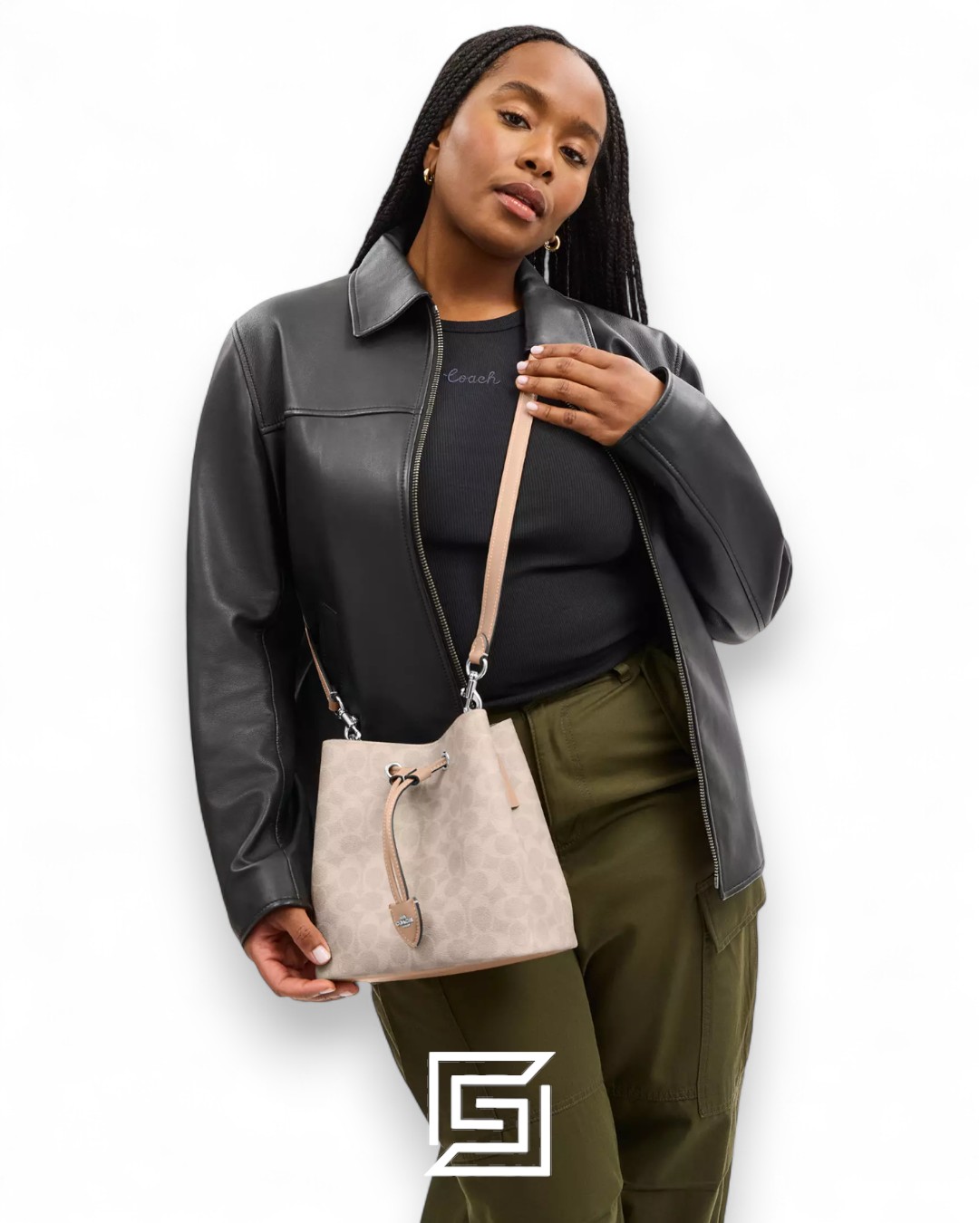 Coach Rowan Bucket Bag In Signature Canvas Cream – Style No. CBH07 - Image 6