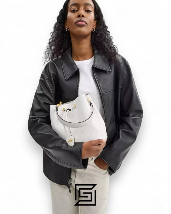 Coach Rowan Bucket Bag In Signature Canvas White – Style No. CBH07