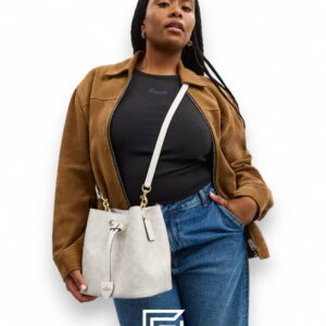 Coach Rowan Bucket Bag In Signature Canvas White – Style No. CBH07 - Image 5