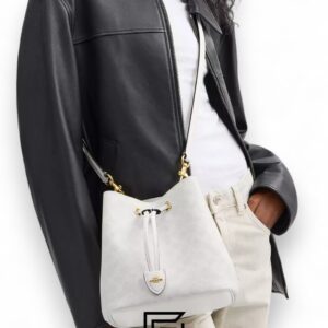 Coach Rowan Bucket Bag In Signature Canvas White – Style No. CBH07 - Image 4