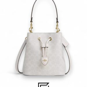 Coach Rowan Bucket Bag In Signature Canvas White – Style No. CBH07 - Image 2
