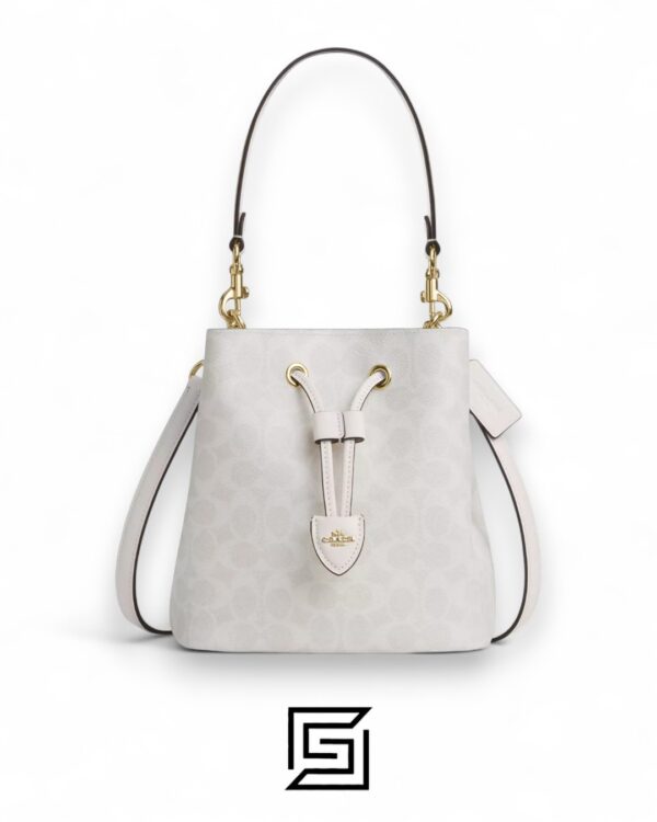 Coach Rowan Bucket Bag In Signature Canvas White – Style No. CBH07