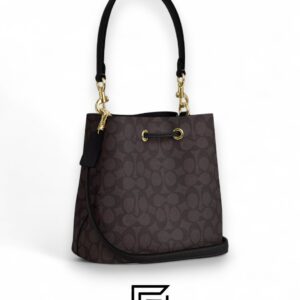 Coach Rowan Bucket Bag In Signature Canvas Dark Brown – Style No. CBH07 - Image 3