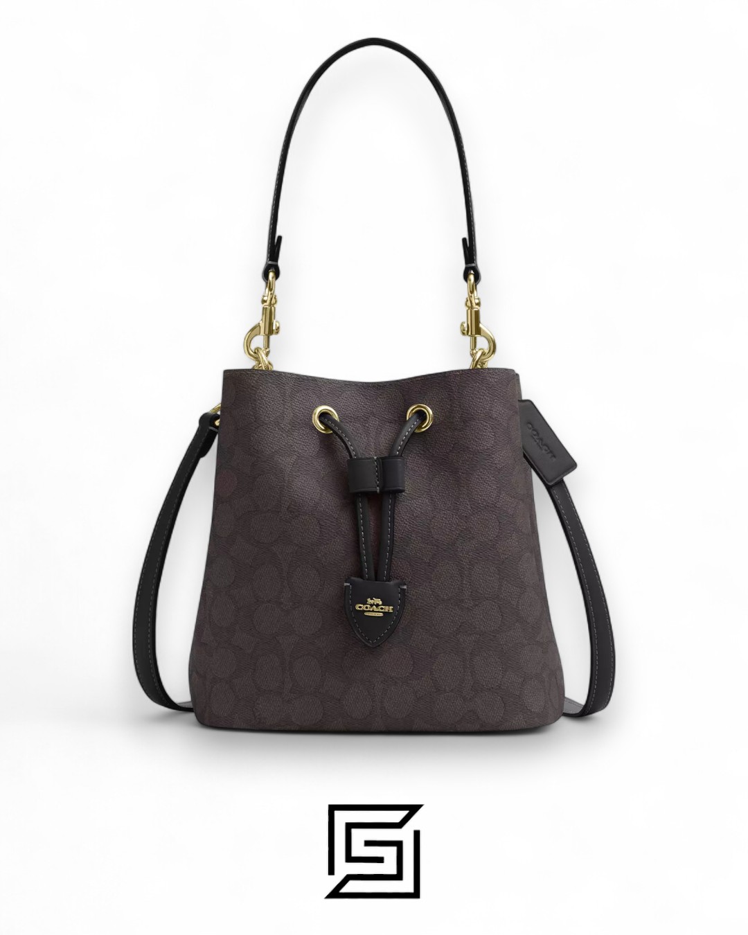 Coach Rowan Bucket Bag In Signature Canvas Dark Brown – Style No. CBH07 - Image 2